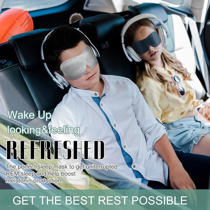 Bencailor 8 Pcs Sleep Eye Mask for Men Women Side Sleeper Eyes Blackout 3D Eye Cover for Sleep with Adjustable Strap Colorful Night Blindfold Eyes Shade for Travel Gifts(Medium,Retro Colors)