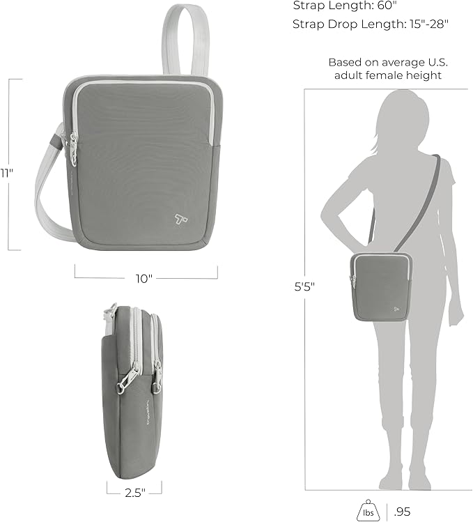 Travelon Anti-theft the Voyages Slim Crossbody