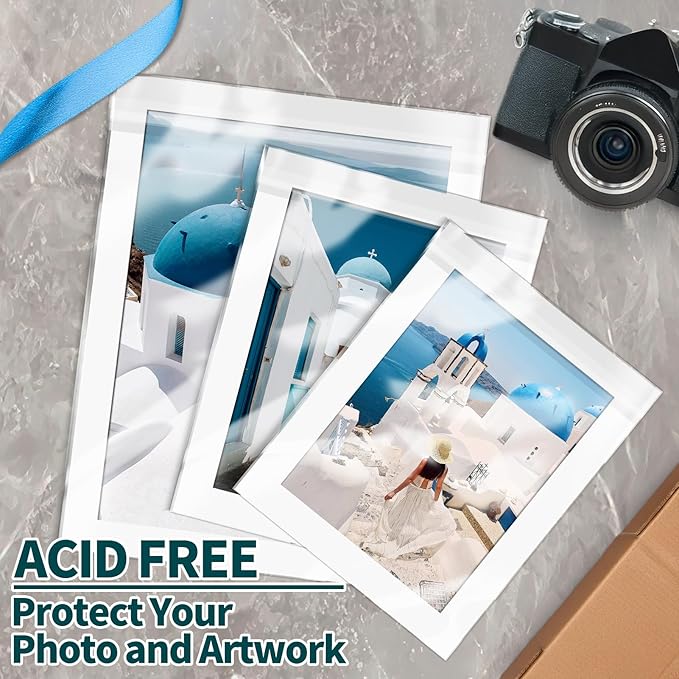 ZBEIVAN 100 Pack 11 1/4" x 14 3/16" Acid-Free Crystal Clear Sleeves Storage Bags for 11x14 Art Prints, Photo Framing Mats, and Craft Wrapping