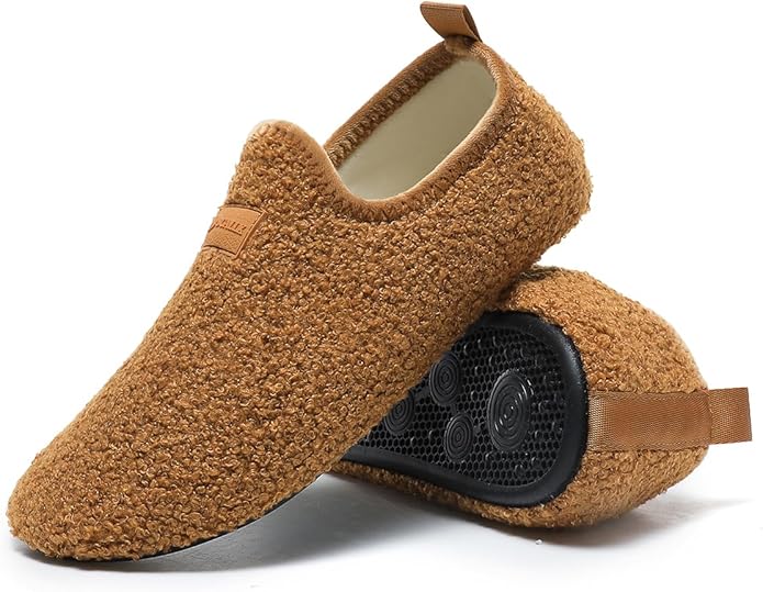ditont Non-Slip Indoor House Slippers Lightweight Comfortable Grip House Home Shoes for Men Women