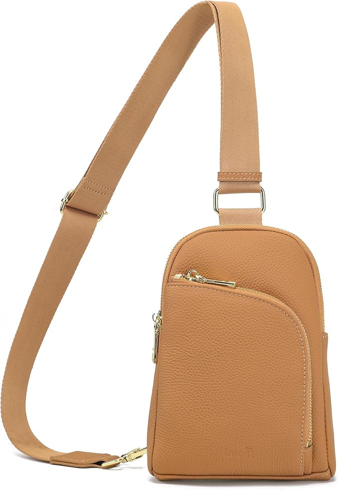 Haytijoe RFID Anti-Theft Sling Bag for Women, Small Crossbody Travel Purse with Locking Zippers, Lightweight Everyday Bag