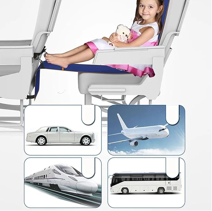 Airplane Foot Hammock, Airplanes Travel Feet Hammock, Footstool Hammocks Travel Tripod Suitable for Adult Baby Sleeping Bed Airplane Train Bus Car Passenger Hammocks Resting Feet and Legs