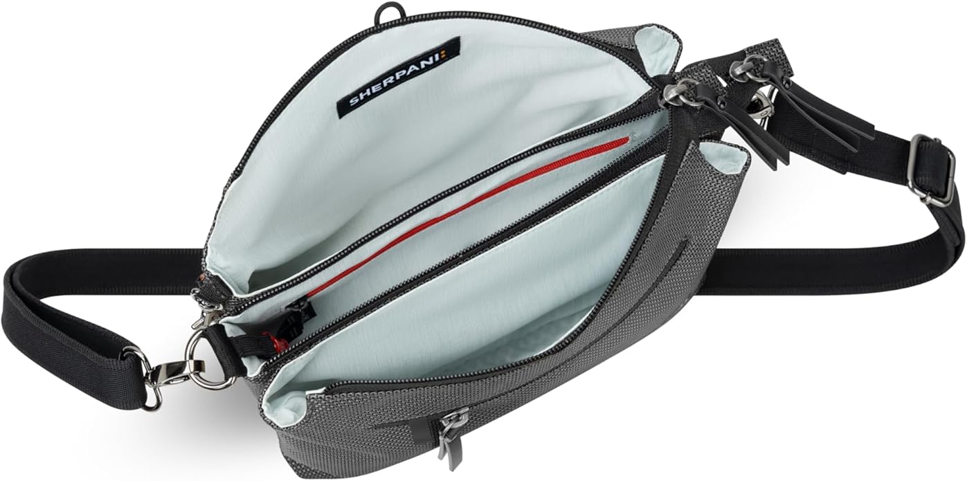 Sherpani Mei, Small Anti Theft Crossbody Purse, Lightweight Cross Body Bag, Handbags, Fashion Trio Bag, Travel Gift