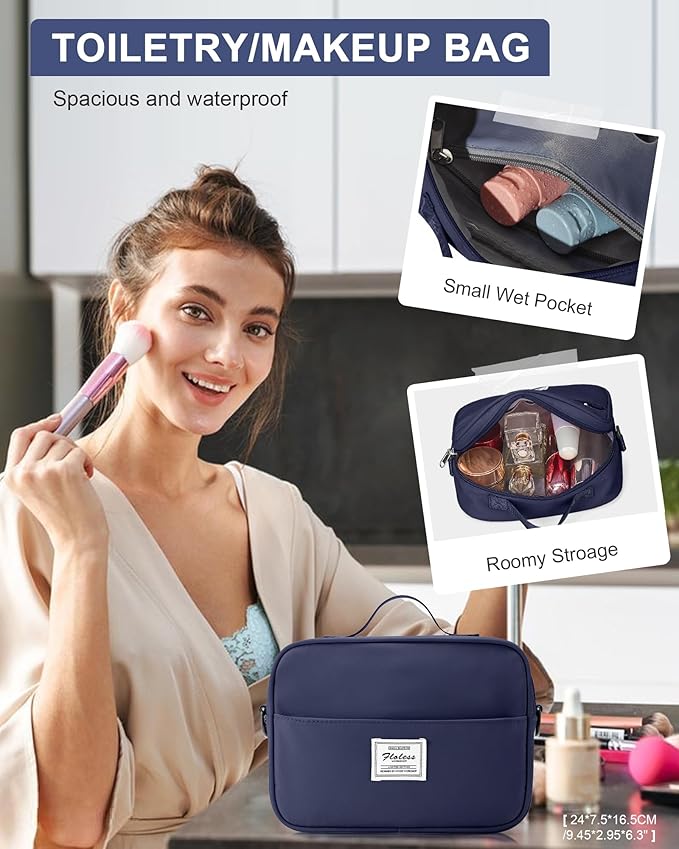 Gym Bag Womens Mens with Shoes Compartment and Wet Pocket Travel Duffel Bag for Women for Plane Sport Gym Tote Bags with Toiletry Bag Waterproof Weekend Overnight Carry on Bag Hospital Holdalls