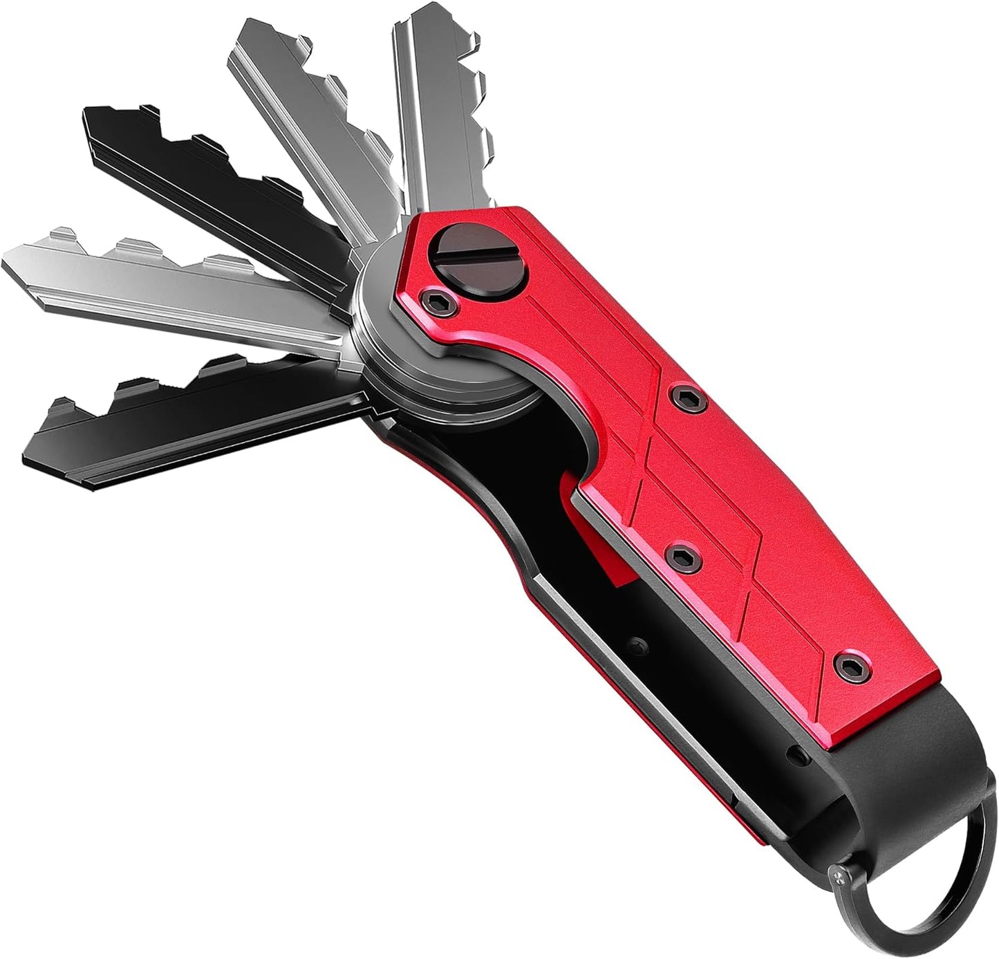 Key Organizer for Men Compact Key Holder Minimalist Key Case Metal Key Chain Key Holder for Keychain Secures 2-5 Keys