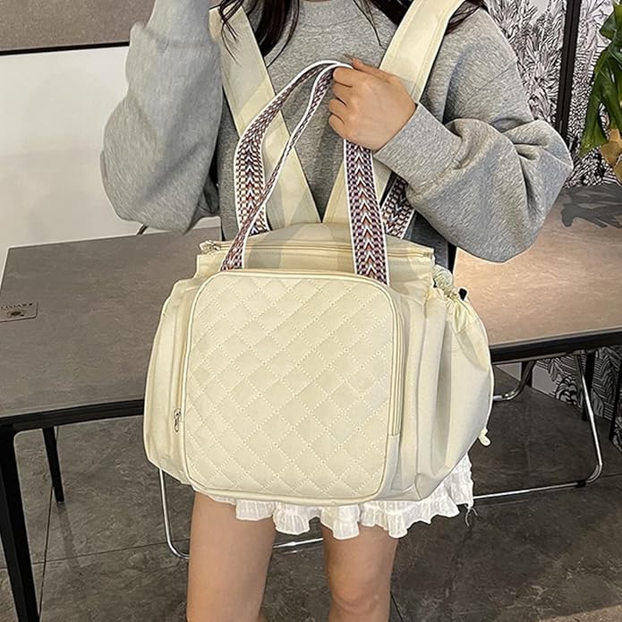 Travel Duffel Bag Weekender Bags for Women, Expandable Tote Handbag Diaper Bag Backpack Shoulder Bag for Car Work Daily