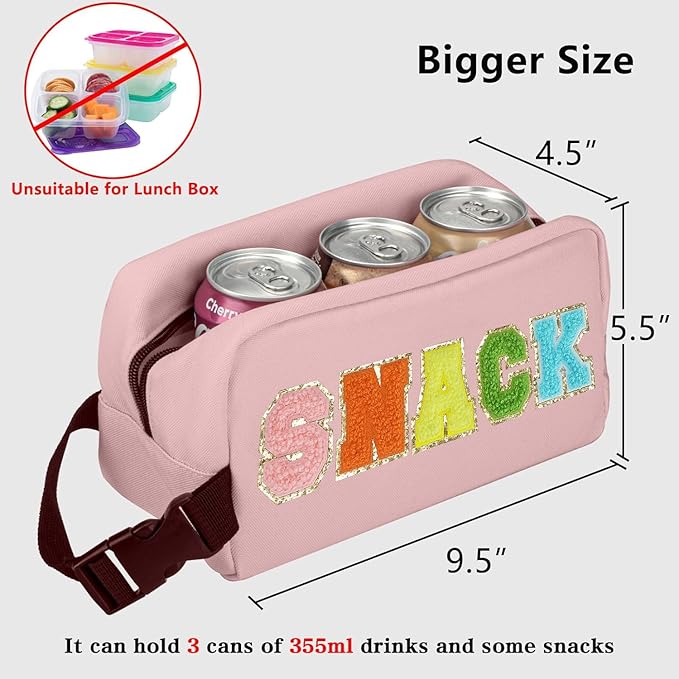 Freezable Lunch Bag,Freezable Snack Bag,Mini Cooler Bag for Travel/Work/School,Small Insulated Bag,Small Cooler Lunch Box with Ice Packs,Insulated Snack Bag,Freezable Snack Box with Handle Buckle
