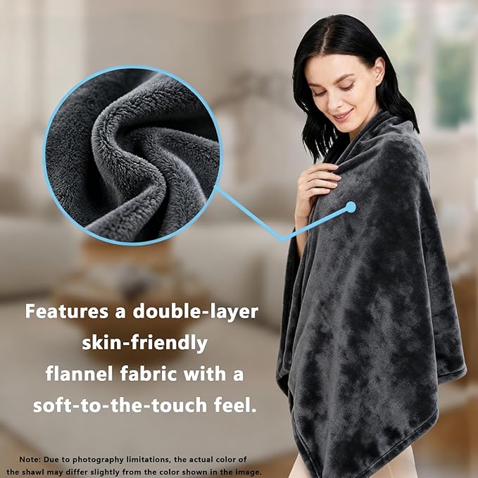 Ponchos for Women, Comfy Wearable Blanket, Gifts for People Who are Always Cold, Winter Shawl for Home, Office, Travel
