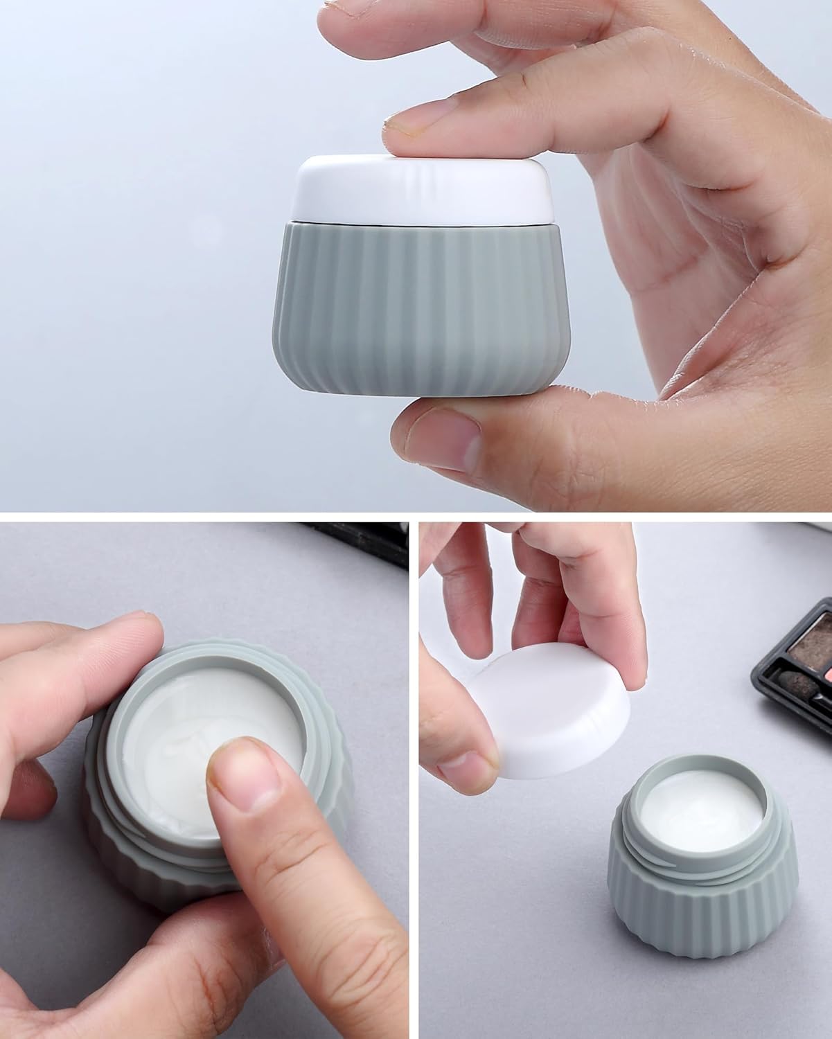 Travel Bottles for Toiletries 8 Pack, Tsa Approved Travel Size Toiletries 3 oz, Travel Containers for Toiletries, with Clear Bag, Leak Proof Silicone Squeezable Travel Essentials Creams Jars