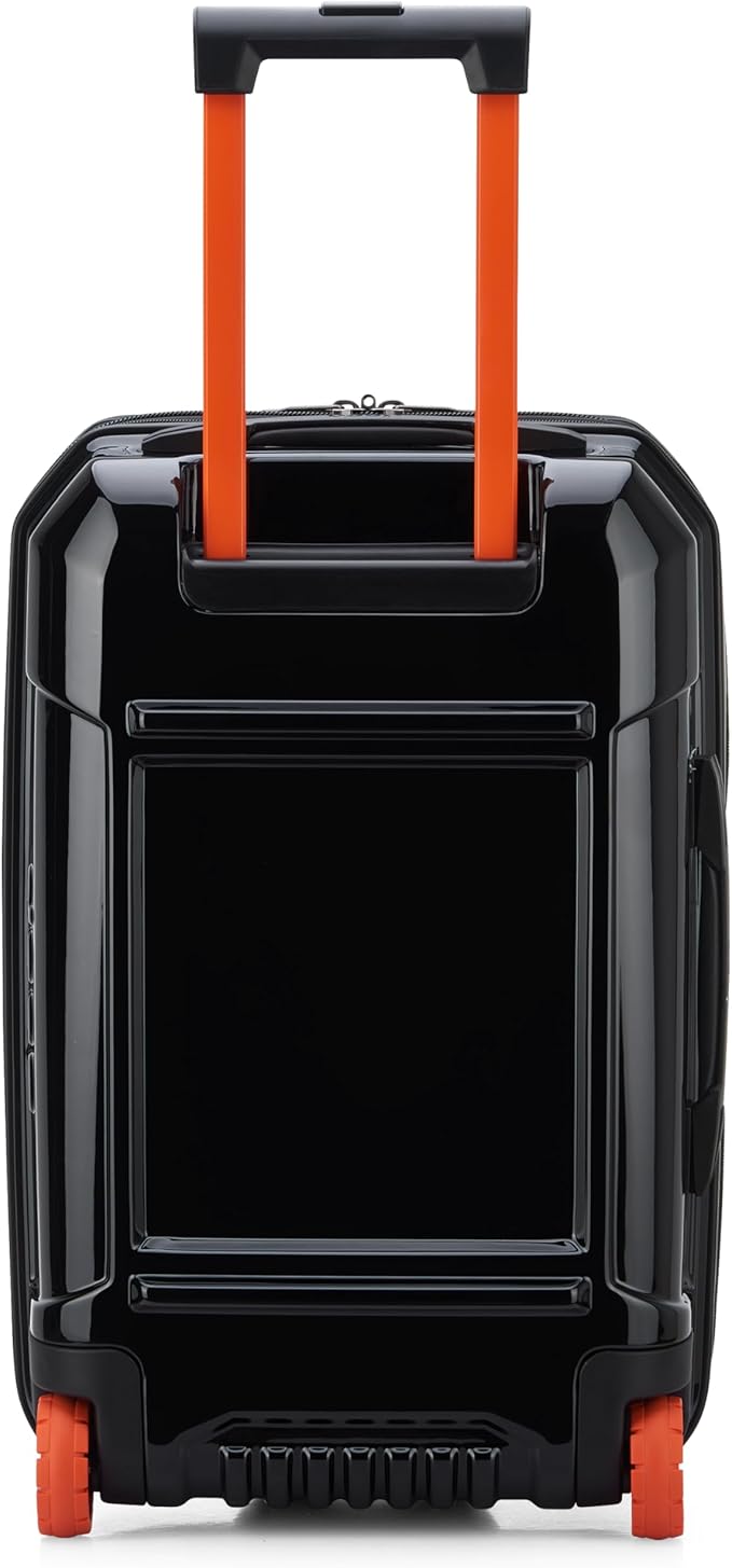Jeep JH003B Hardside Expandable Luggage with Two Wheels, Black, Carry-On 21 Inch