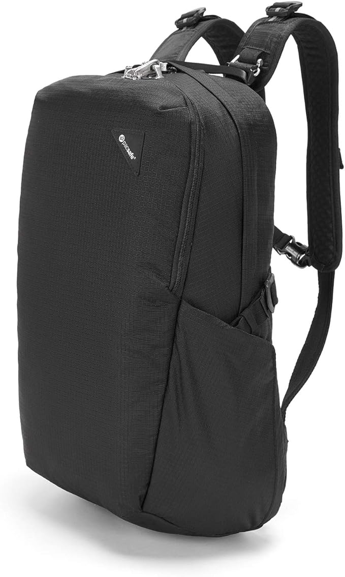 Pacsafe Vibe 25L Anti Theft Travel Pack Casual Daypack, Black