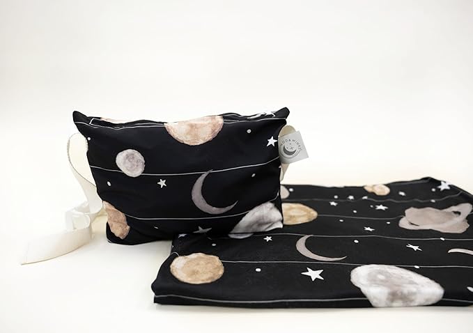 Beddy's Kids Travel Blanket for Airplane or Car, Packable with Portable Carrying Case Bag, Super Soft & Cozy Dual-Sided Lightweight Blanket, Perfect for Travelers, Road Trips and Camping
