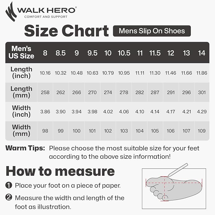 Mens Slip On Shoes, Canvas Mens Loafers with Arch Support, Orthopedic Mens Boat Shoes for Plantar Fasciitis, Indoor & Outdoor Walking Slippers Shoes for Pain Relief