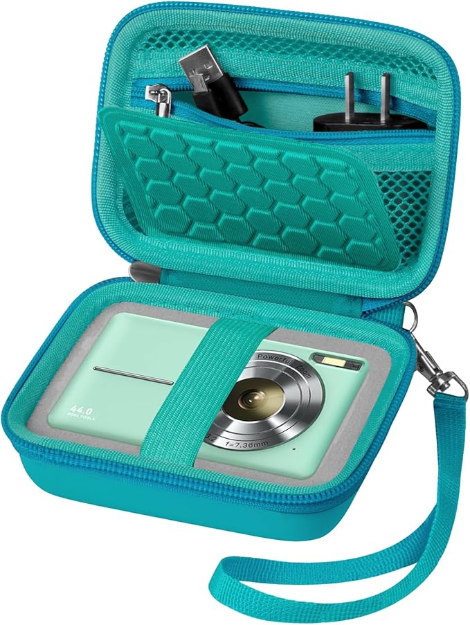Comecase Carrying & Protective Case for Digital Camera, for CAMKORY/for Kodak Pixpro/for Canon PowerShot ELPH 180/190 / for Sony DSCW800 DSCW830 Cameras for Travel - Navy Blue