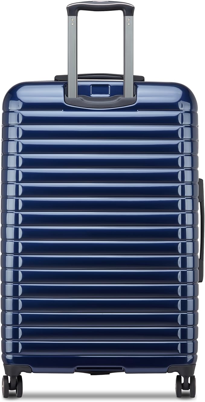 DELSEY PARIS Cruise 3.0 Hardside Expandable Luggage with Spinner Wheels, Deep Sea Navy, Checked-Large 28 Inch