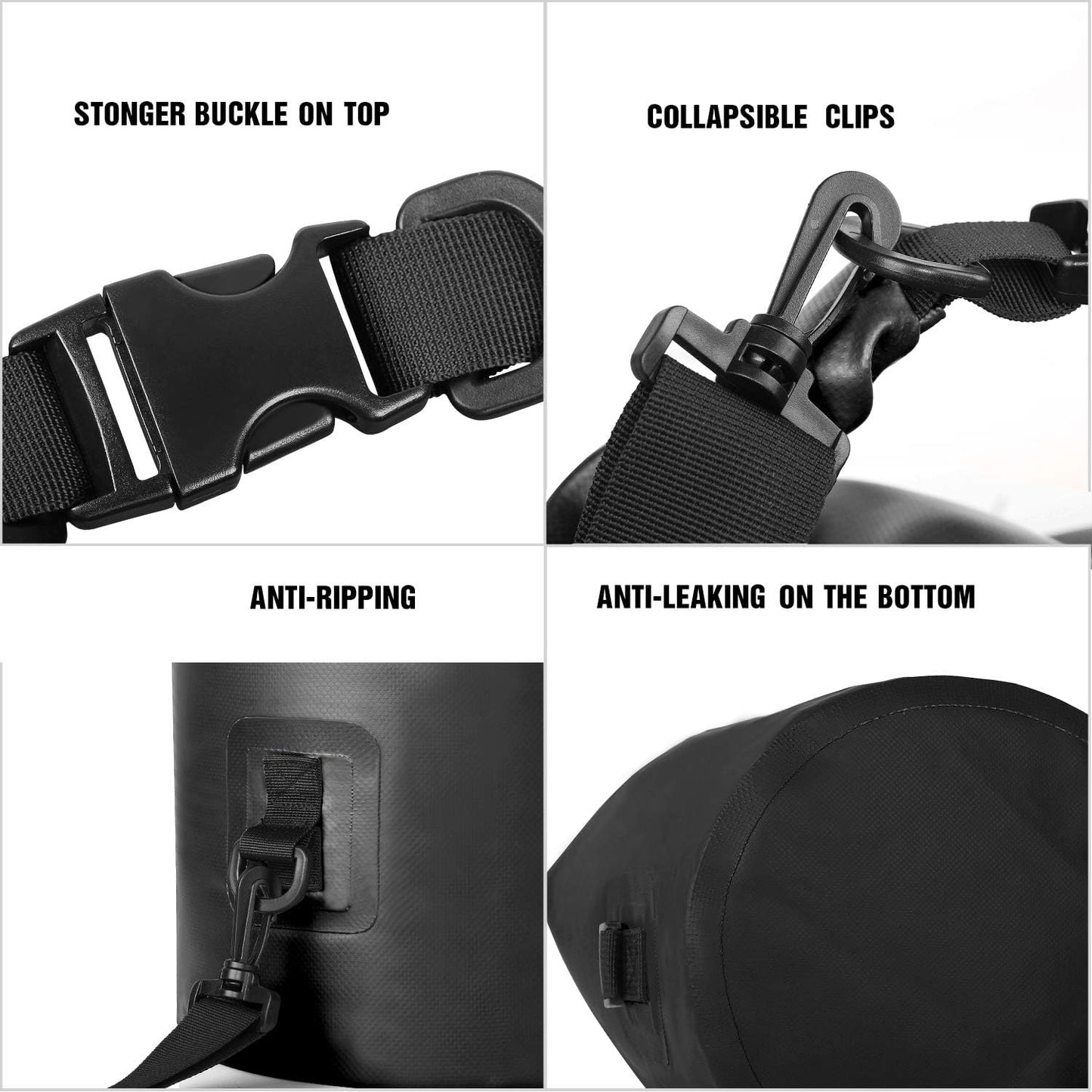 Unigear Dry Bag Waterproof, 2L/5L/10L/20L/30L/40L Floating and Lightweight Bags for Kayaking, Boating, Fishing, Swimming and Camping with Waterproof Phone Case