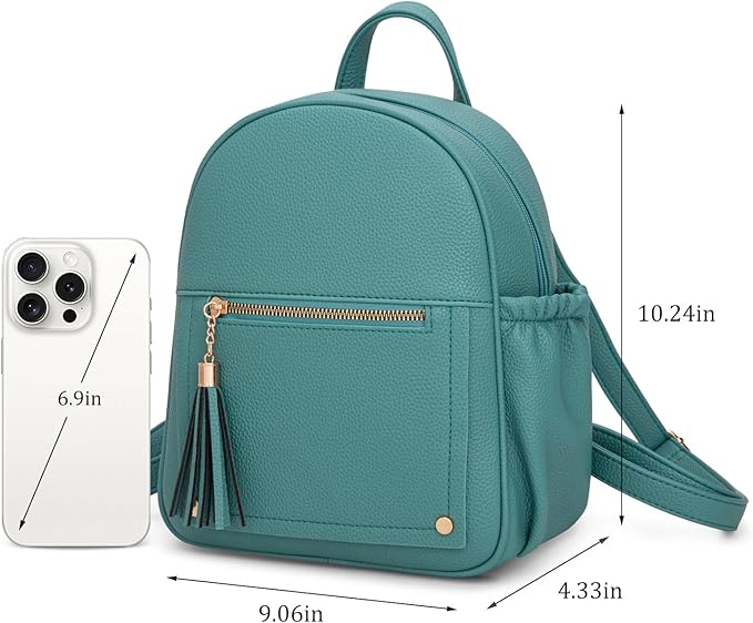 Mini Backpack Purse for Women Anti Theft Backpacks with Secured Zipper and Tassel