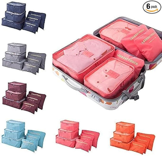 Portable Packing Cubes - Perfect Luggage Organizer Bags, Packing Cubes for Suitcases, Compression Packing Cubes, Travel Bags Organizer for Luggage, Luxurious Travel Cubes, Watermelon Red