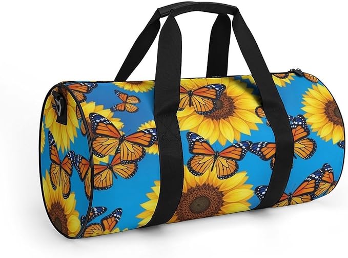 Large Capacity Carry On Weekender Overnight Bag Butterfly (151) Beach Swim Bags Men Women Duffle Bag for Travel, Sports