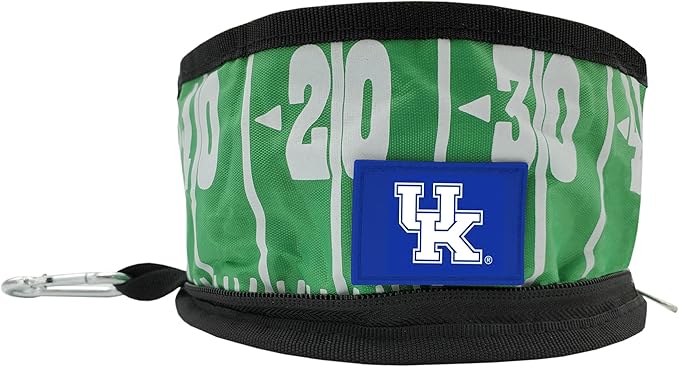 Pets First NCAA Kentucky Wildcats Collapsible Dog Travel Bowl Set, 2 Pack Food & Water Bowls for Dogs, Best Portable & Lightweight Leak-Proof Dog Bowls for Travel
