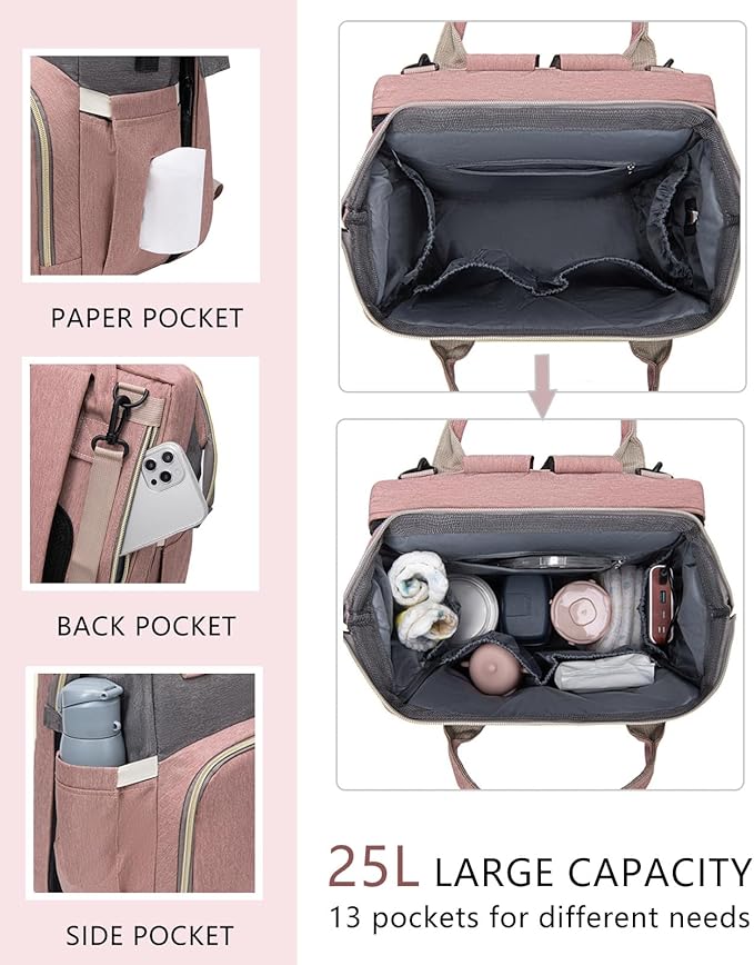 Diaper Bags Backpack for Baby Boy : Large Baby Bag for Boys Girls Mom Toddler Women Men Dad Big Travel Newborn Essential Baby Registry Search Must Haves Grey