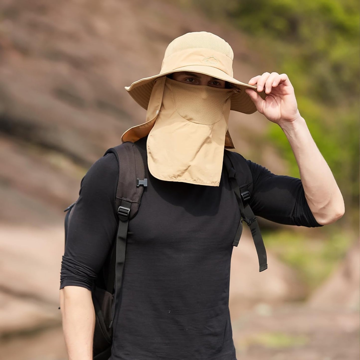 Sun Hats for Men Women Fishing Hat UPF 50+ Breathable Wide Brim Summer UV Protection Hat