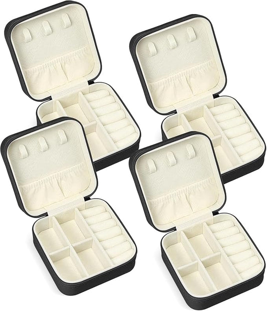 Travel Jewelry Case, Travel Jewelry Box, Mini Jewelry Travel Case, Jewelry Organizer Case, Portable Small Jewelry Organizer Storage Boxes - Best Gift for Women Girls.