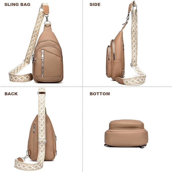 MYHOZEE Small Diaper Bag Crossbody Sling Purse for Women - 2 in 1 Leather Backpack with 2 Straps for Short Trips Work Daily | Mini diaper bag, Instant Wipes pocket, Adjustable Straps, Credit card slot, Moms and dads, Reusable Wipe pouchs
