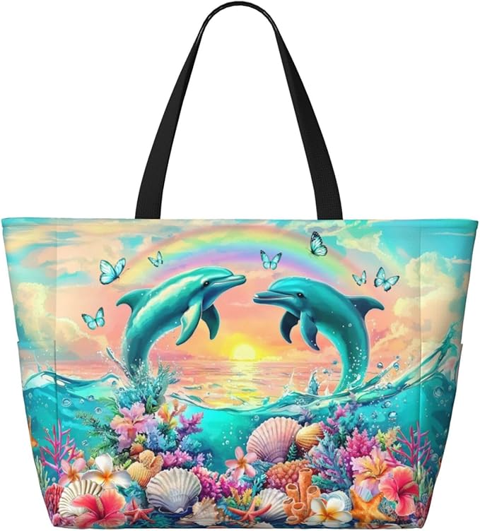 Extra Large Beach Bags For Women, Waterproof Beach Totes Bags For Women, Lightweight Foldable Pool Bag With Zipper