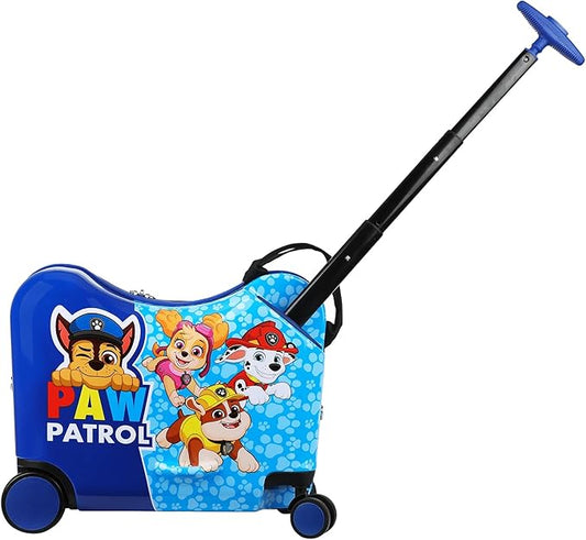 Bioworld Paw Patrol Ride-On 18" Suitcase For Kids & Toddlers