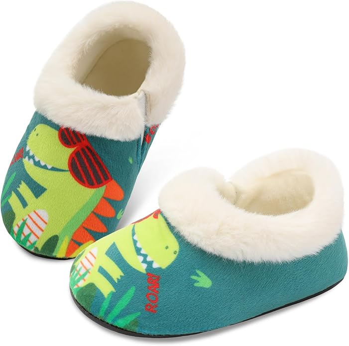 Centipede Demon Toddler Slippers for Boys Girls Slip on Kids Baby Toddlers House Shoes Lightweight Barefoot Furry Sock Shoes Indoor Outdoor Warm Walking Shoes