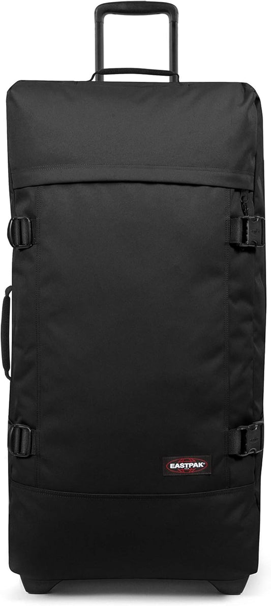 Eastpak Tranverz L – 121L Large Wheeled Luggage with Dual Compartments, TSA Lock, Compression Straps & Smooth-Wheeling System, Black