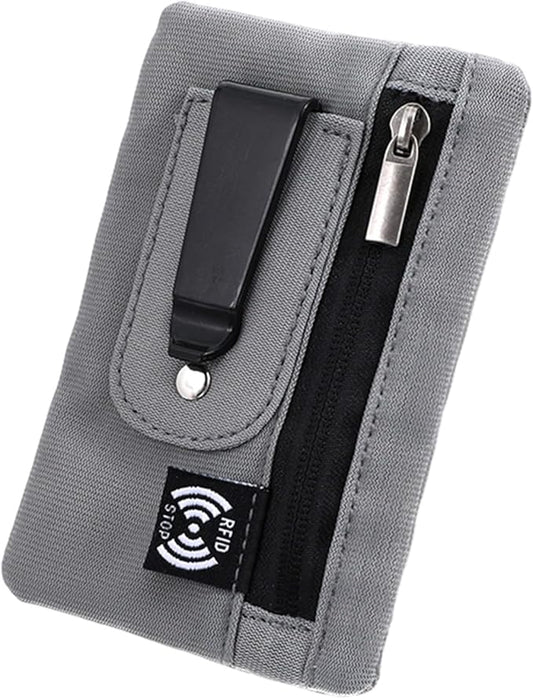 Blocking Clip Stash Pocket, Hidden Wallet, Slim Rfid Lined Wallet Clip Belt, Rfid Blocking Hidden Travel Belt Wallets For Cash Cards Security Organization