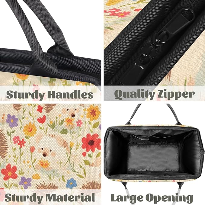 Funny Hedgehog Overnight Weekender Bag for Women Men Travel Duffel Bags Waterproof Luggage Carry on Sports Yoga Gym Bag