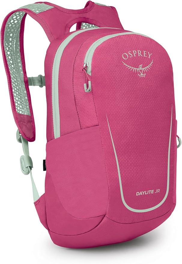 Osprey Daylite Jr. Kids' Commuter Backpack, Hotspot Pink/Frosty Mint