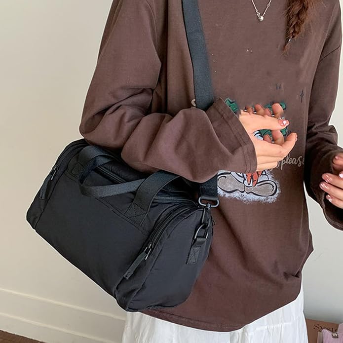 Stylish Convertible Shoulder Bag, Spacious Interior Wear for Daily Commute Outdoor Activities Ergonomic Gym Bag