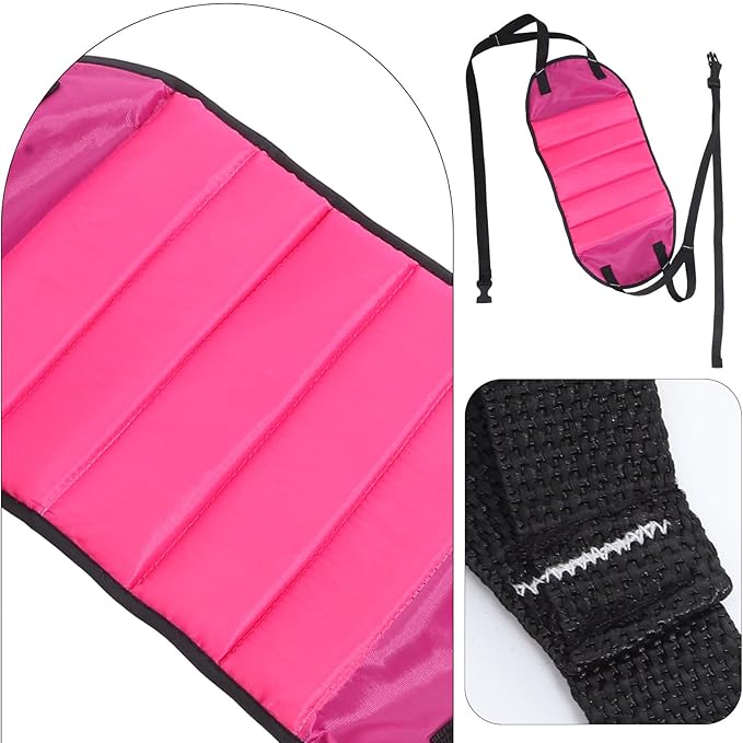 PRETYZOOM Portable Airplane Foot Hammock Footrest for Travel Flights, Adjustable Hanging Footrest with Soft Velvet Fabric, Comfortable Leg Support for Office and Airplane Use