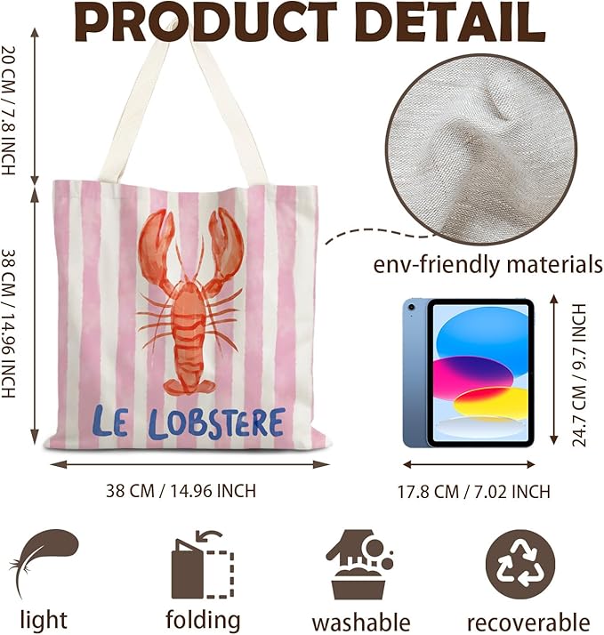 FBB Ocaen Beachy Ocean Sea Fish Reusable Grocery Shopping Bag