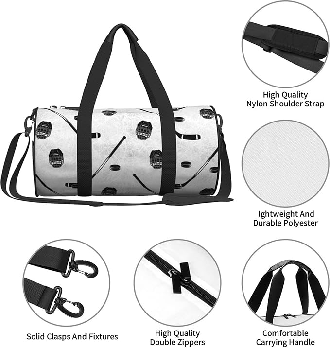 Gym Bag for Women Small Duffle Bag with Multifunctional Pockets Workout Sport Bags for Dance, Fitness, Yoga, Ice Hockey Ball