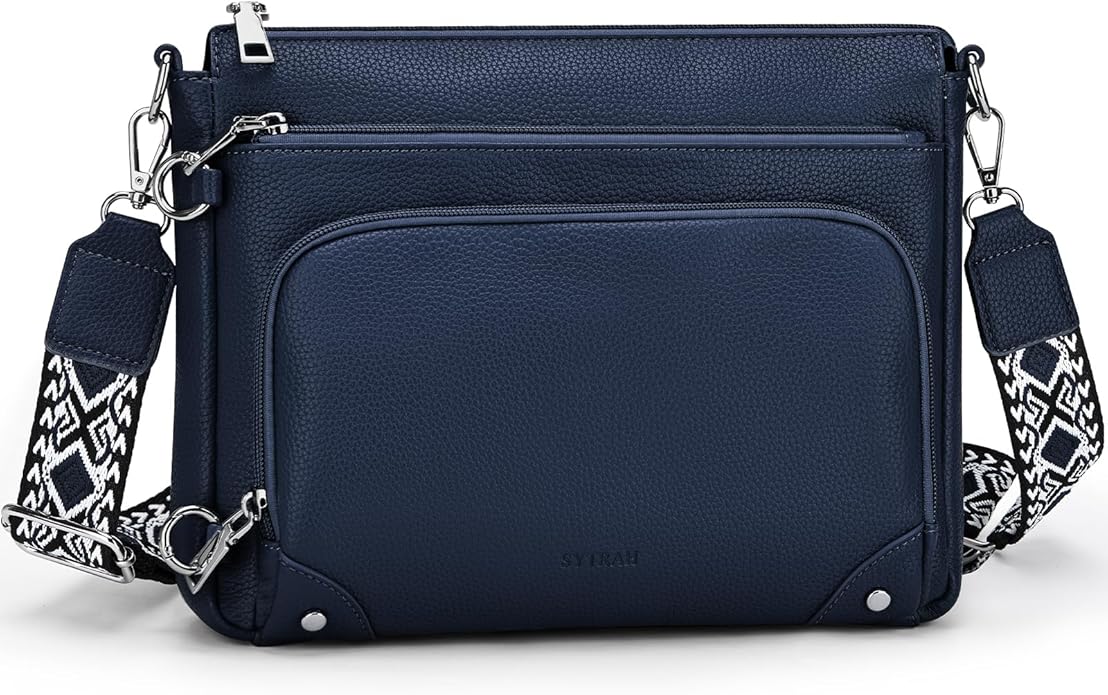 Anti-Theft Crossbody Purse for Women, Crossbody Shoulder Bag with Built-in Wallet & RFID Blocking for Travel Workout