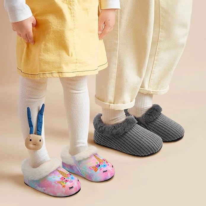 Centipede Demon Toddler Slippers for Boys Girls Slip on Kids Baby Toddlers House Shoes Lightweight Barefoot Furry Sock Shoes Indoor Outdoor Warm Walking Shoes