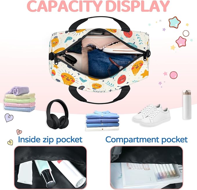 Happy Father's Day Travel Duffle Bag for Women Men, Overnight Weekender Bag, Carry on Tote for Sport Gym