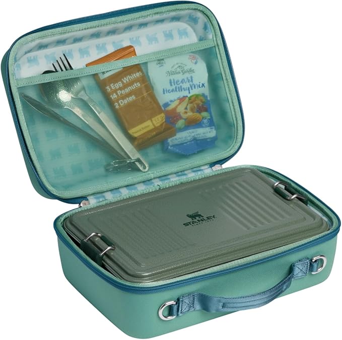 STANLEY All Day Midi Lunch Box | 6.3-quart | EVA Insulated Lunch Bag | Crush Resistant | Adjustable Strap | BPA-Free | Spring Green