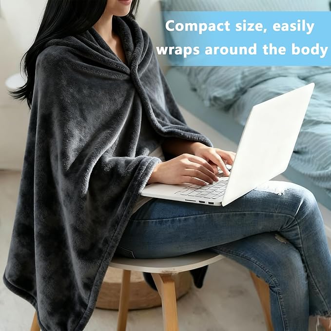 Ponchos for Women, Comfy Wearable Blanket, Gifts for People Who are Always Cold, Winter Shawl for Home, Office, Travel