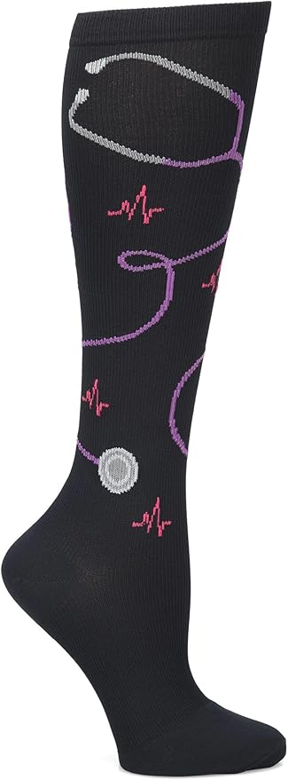 Nurse Mates Women's Calf Socks | 12-14 mmHg Compression | Superior Support & Comfort | 1 Pair