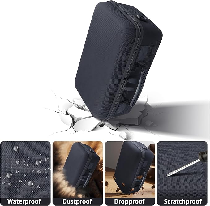 Camera Case Compatible with Canon EOS Rebel T7 / T100 / R50 / R100 / R5 / R6 Mark II / 90D DSLR Camera with 18-55mm Lens,Sony,Nikon DSLR Camera Protective Case with Shoulder Strap (Black Case)