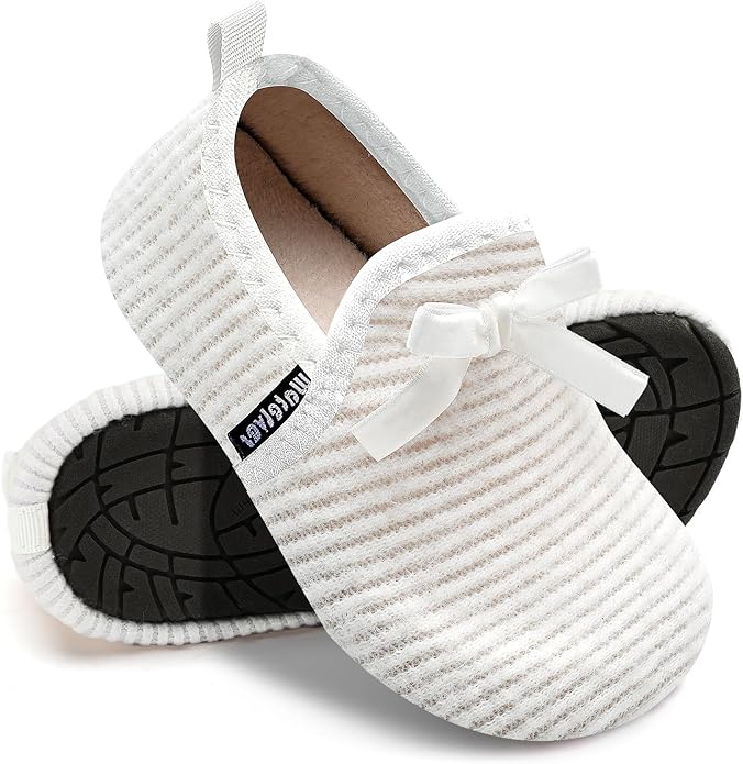 WateLves Kids Toddler Slippers Girls Boys Slip on House Shoes Lightweight Anti Slip Sock Slippers Winter Indoor Outdoor Walking Shoes