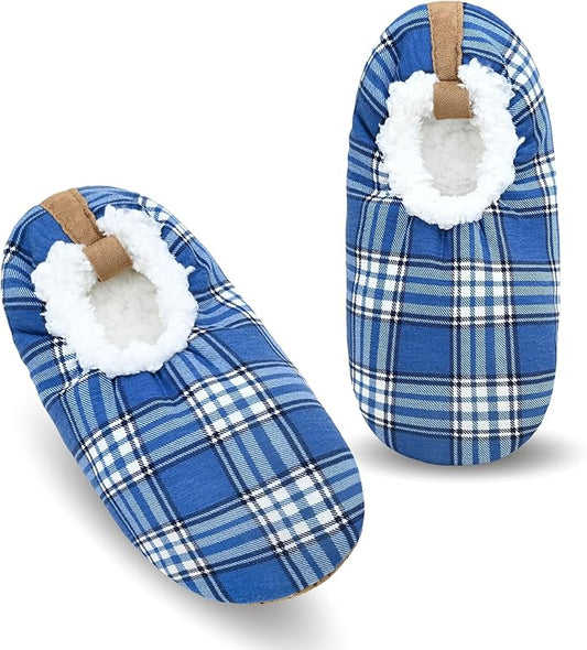 Keyela Mens Slipper Socks With Non Skid Bottoms, Warm Slipper Socks With Grippers For Men, Fuzzy House Slippers