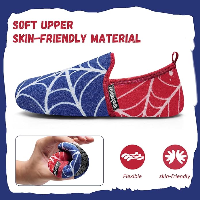 WateLves Kids Toddler Slippers Girls Boys Slip on House Shoes Lightweight Anti Slip Sock Slippers Winter Indoor Outdoor Walking Shoes