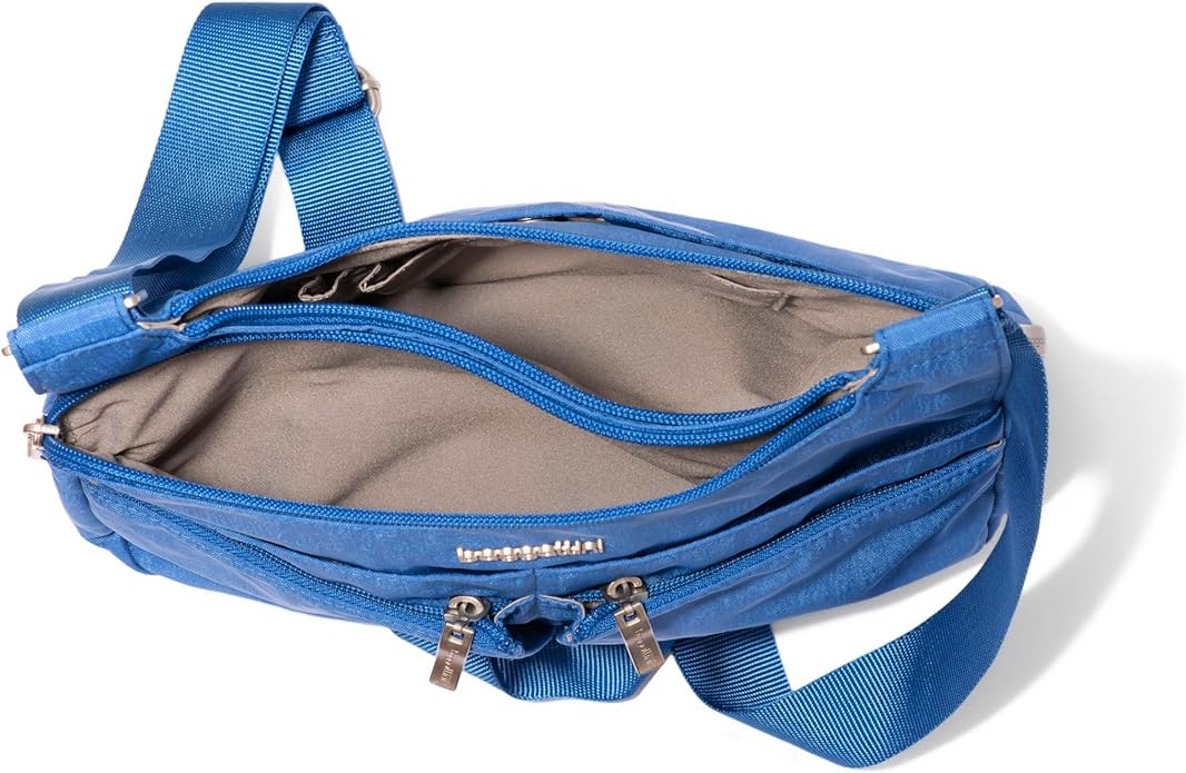 Baggallini Crossbody Travel Bag 11x8.5 Lightweight Water-resistant Nylon Handbag